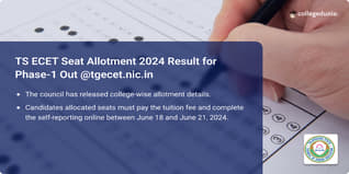 TS ECET Counselling 2024 First Phase Seat Allotment Out @tgecet.nic.in; Get Direct Link Here